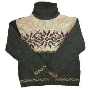 Vintage Woman’s St. John's Bay Nordic Fair Isle Sweater Size M 90s Wool Blend